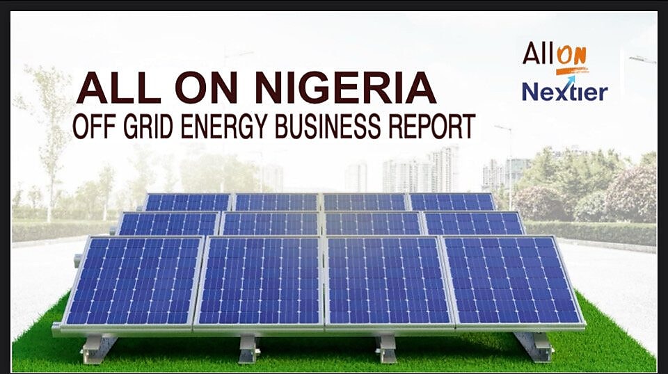 All On Nigeria Off Grid Energy Business Report cover page